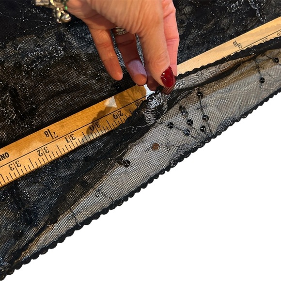 Women’s Black Sequin Scarf / Wrap - Picture 7 of 7